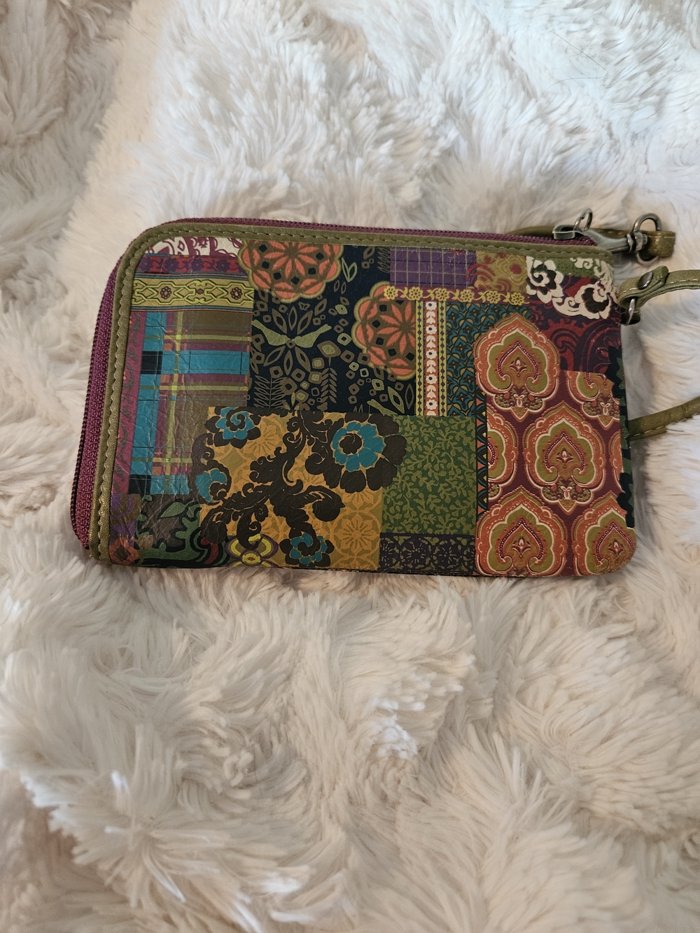Fossil✨️Patchwork Wristlet Wallet - Vintage - Picture 3 of 10